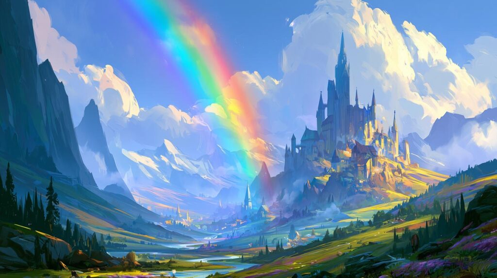 Kame__Kitsune_illustration_of_a_large_rainbow_over_a_beautiful__3e2e11bc-966e-4526-9df2-953658c320b1