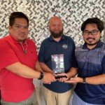 Cliff, Patrick, and Hovey with our Club of the Year award